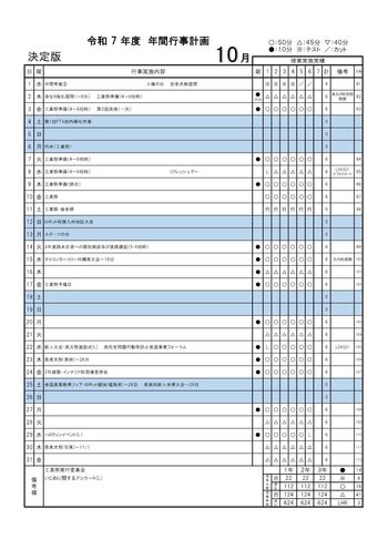 R7年度年間行事計画10月_決定版_生徒用 1.jpgのサムネイル画像